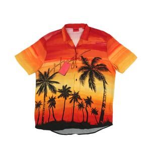 HUGO Ellino Sunset Logo Shirt Multi Size L 2464